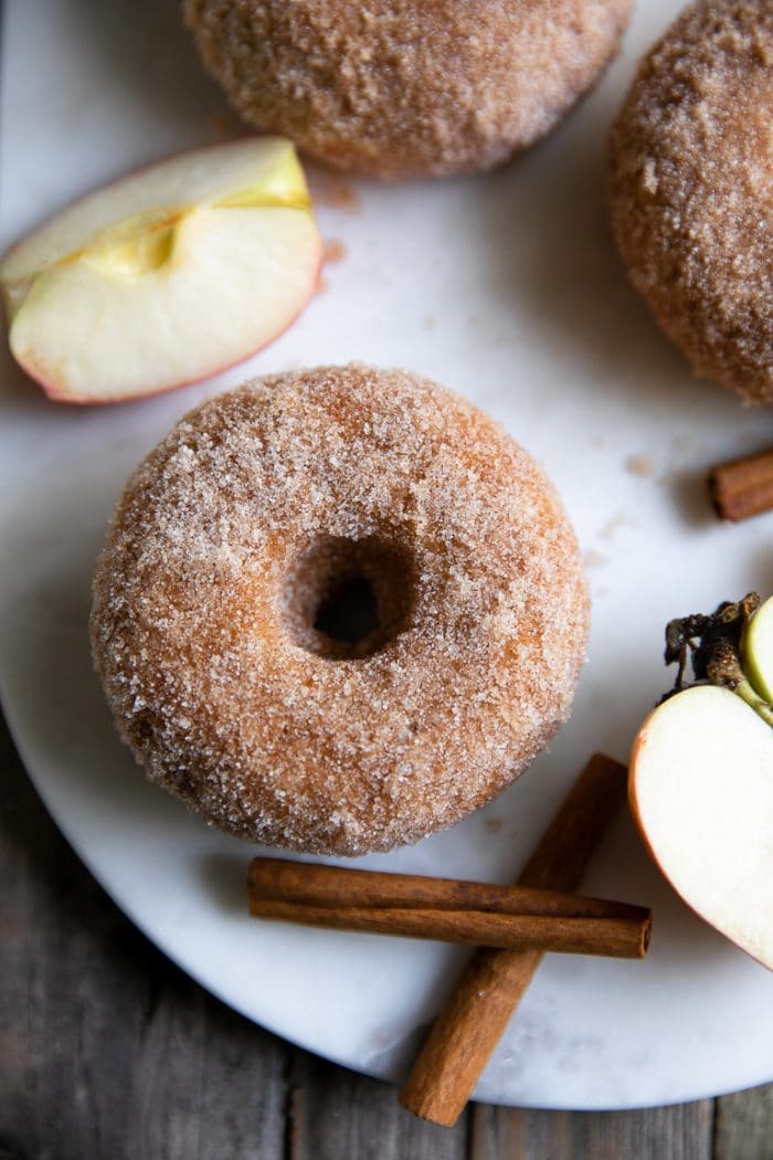 Cinnamon Sugar Baked Apple Donuts
By The Forked Spoon 