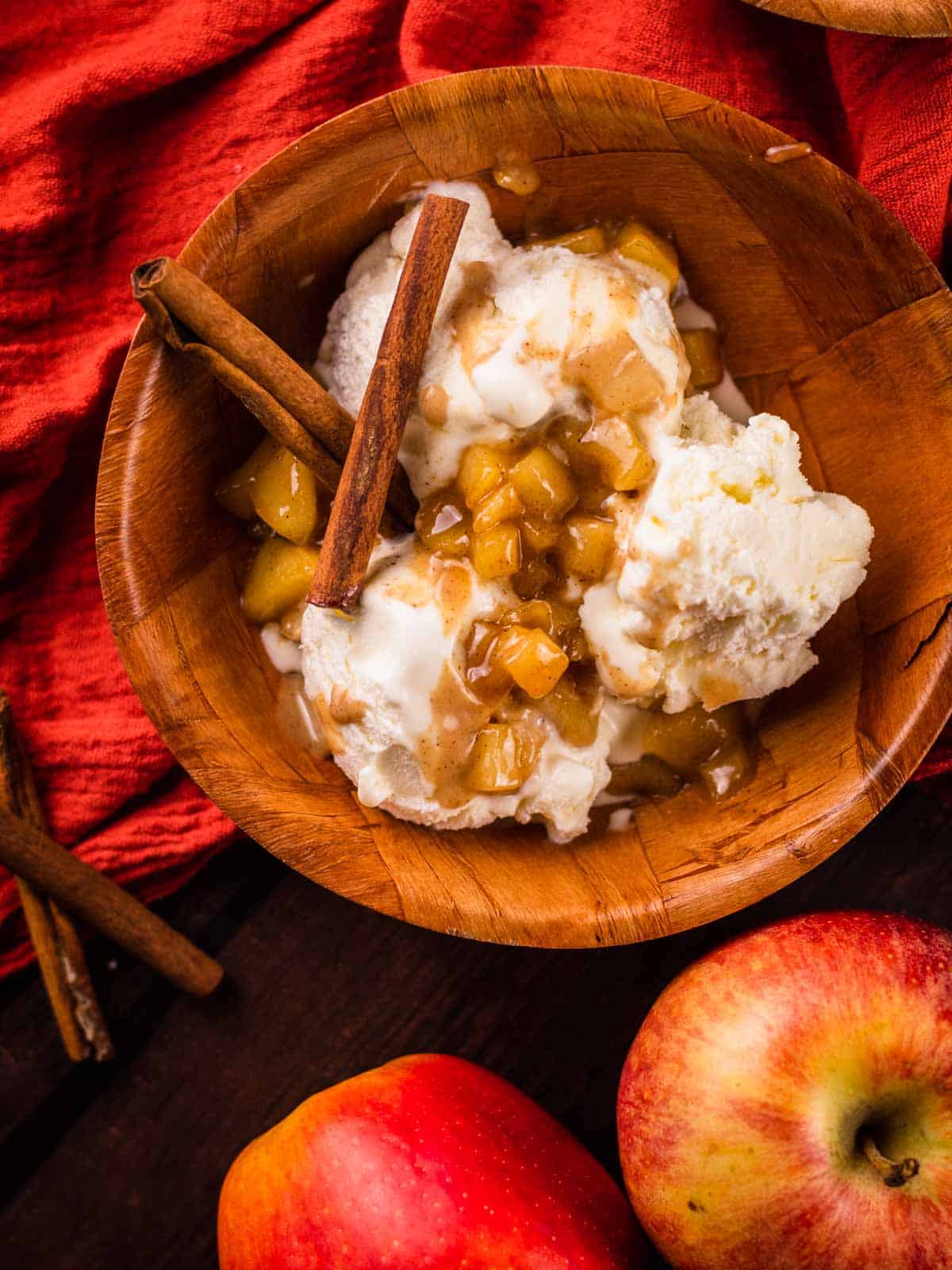 Homemade Caramel Apple Sundaes By Saporito Kitchen