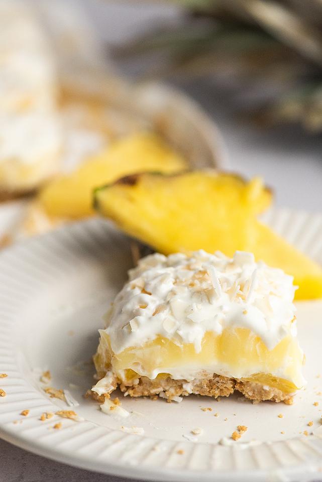 No Bake Tropical Coconut Pineapple Lush Dessert By XoXo Bella