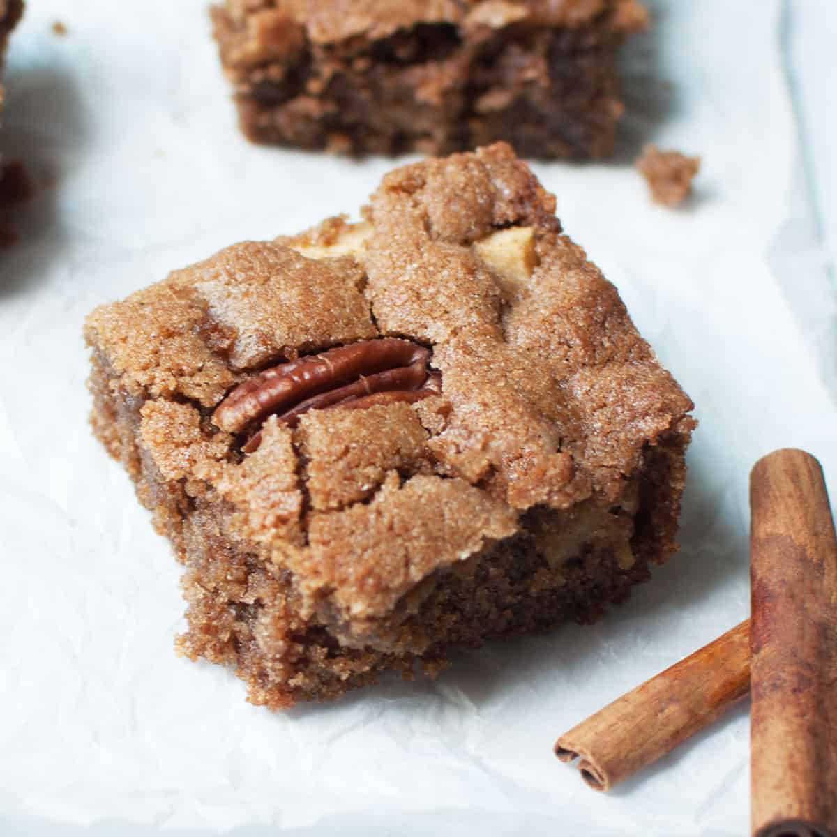 Fall Apple Dessert Whole wheat apple coffee cake by By Two Pink Peonies