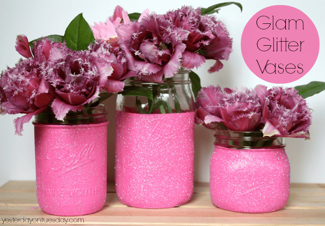 Glam Glitter vases by Yesterday on Tuesday