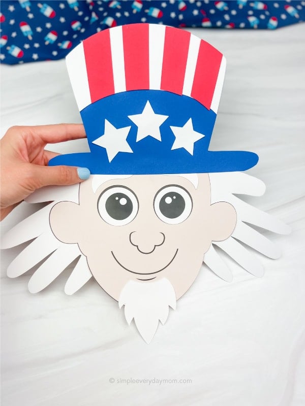 Handprint Uncle Sam Craft For Kids By Simple Everyday Mom