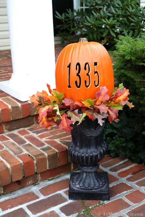 How to Carve Your Address into a Pumpkin with a Hot Knife by In My Own Style