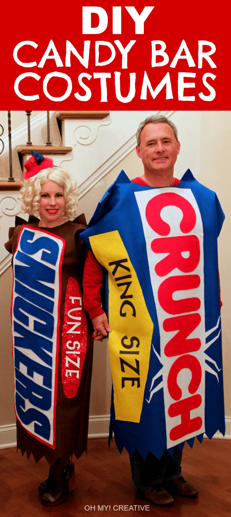 DIY Candy Bar Halloween Costumes by Oh My Creative