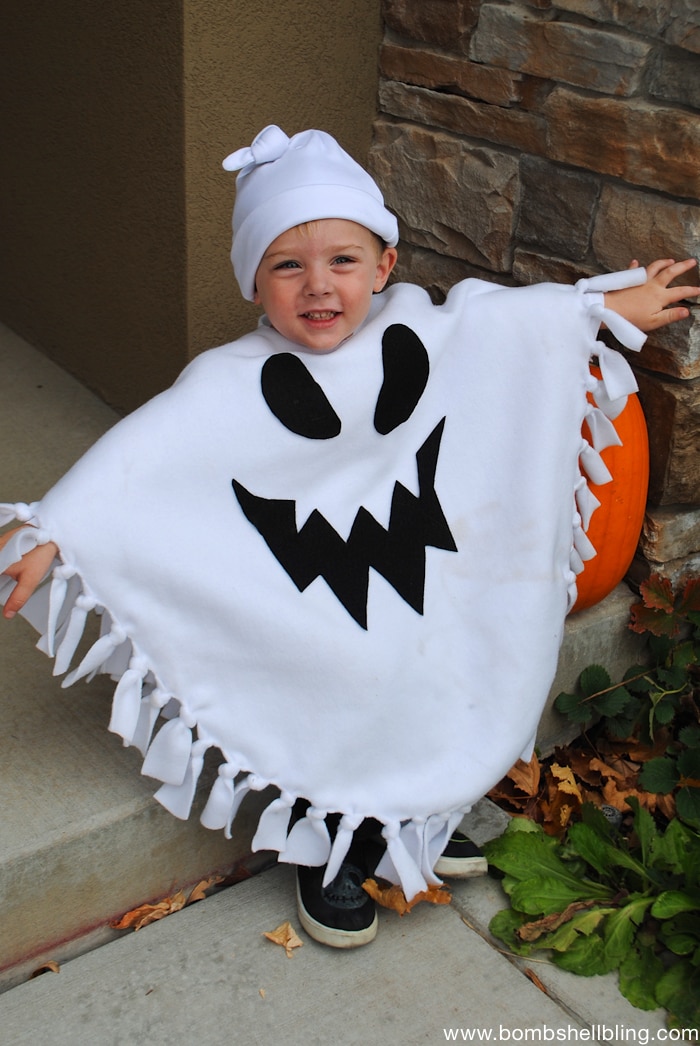 DIY Ghost Halloween Costume by Bombshell Bling