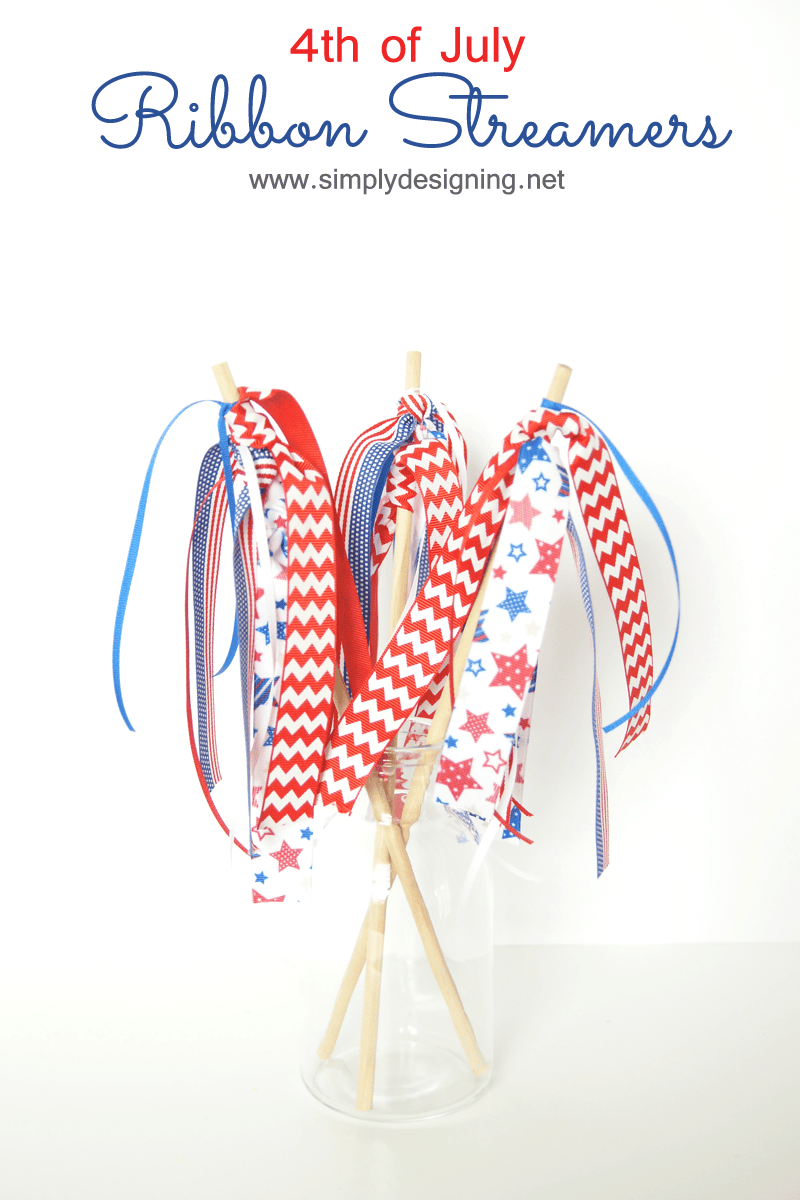 4TH OF JULY RIBBON STREAMERS by simply designing