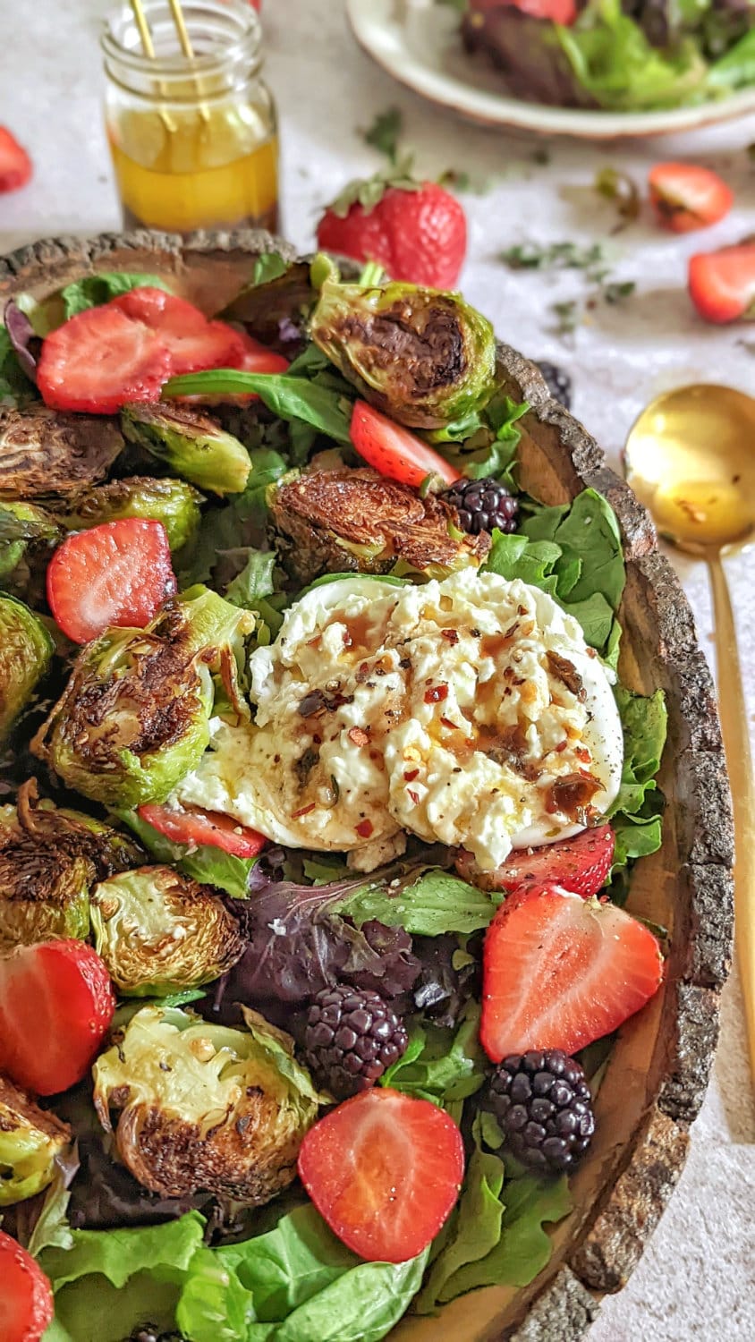 Berry Salad With Burrata And Blackberry Vinaigrette By My Pretty Brown Eats