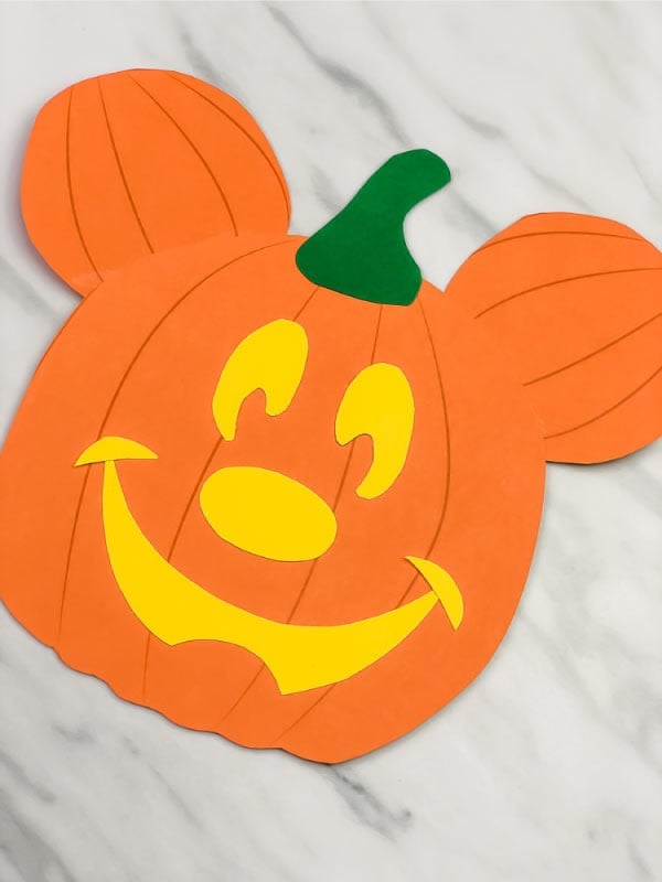 Mickey Mouse Pumpkin Craft For Kids by Simple Everyday Mom