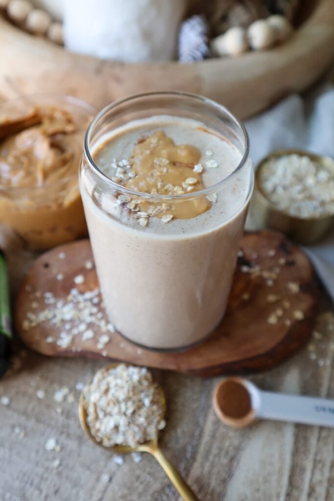 Vanilla Peanut Butter Smoothie By Golden Grace Kitchen