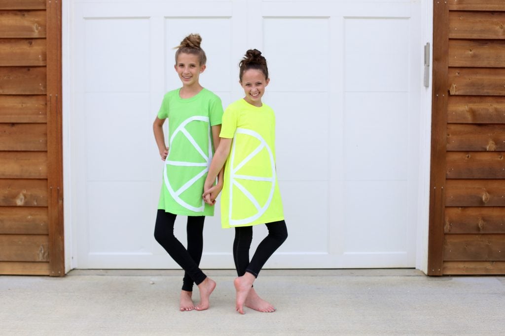 DIY Homemade Lemon-Lime Halloween Costumes by Sugar Bee Crafts