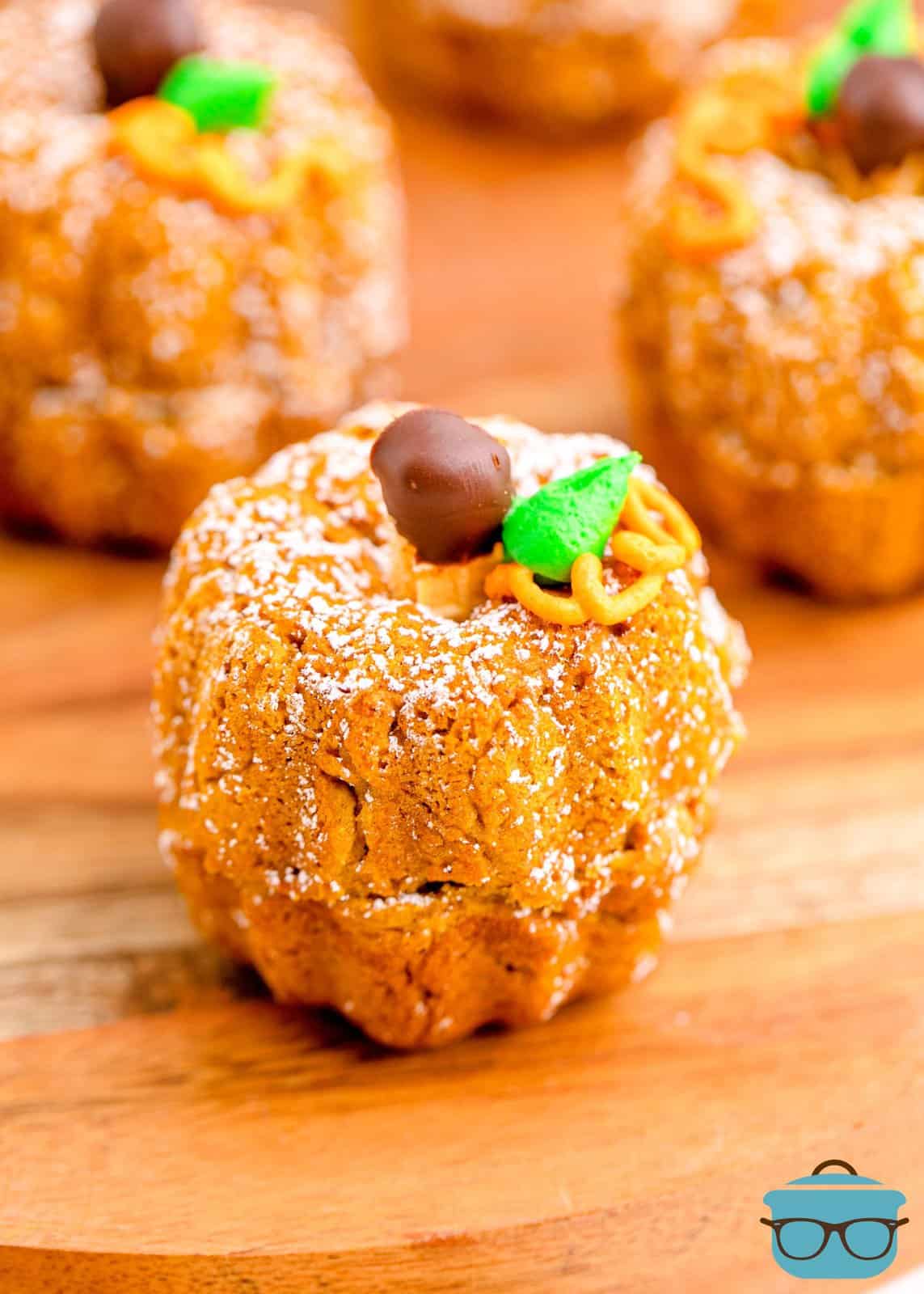 Mini Pumpkin Bundt Cakes by The Country Cook