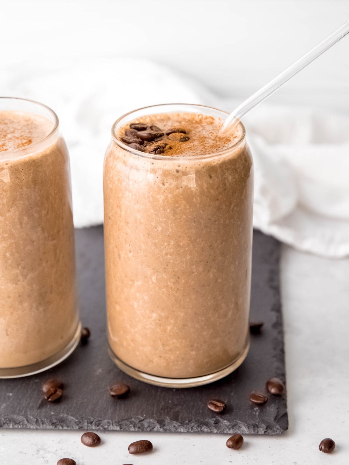 Iced coffee protein shake, cold brew smoothie By The Oregon Dietitian
