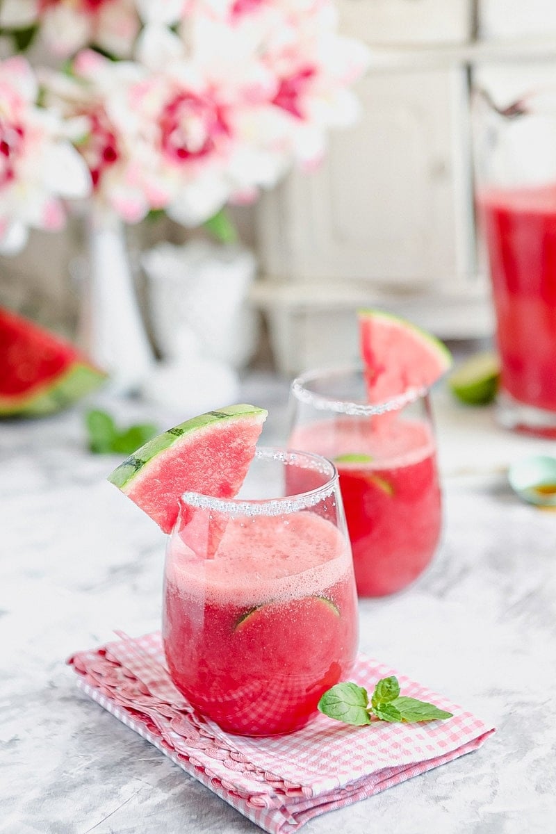 Easy Watermelon Agua Fresca by Oh La La It's Vegan