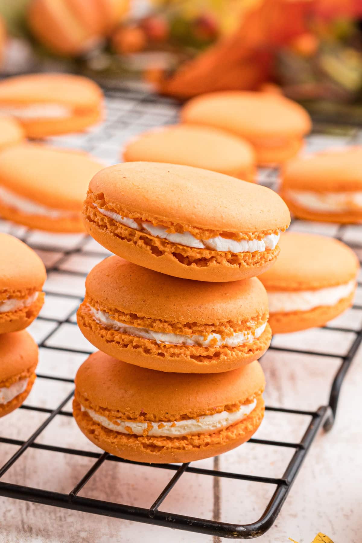 Pumpkin Spice Macarons by The Cagles Diaries