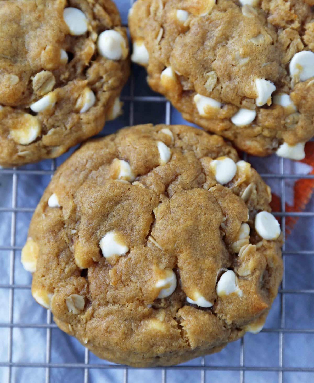 Pumpkin White Chocolate Chip Cookies by Modern Honey