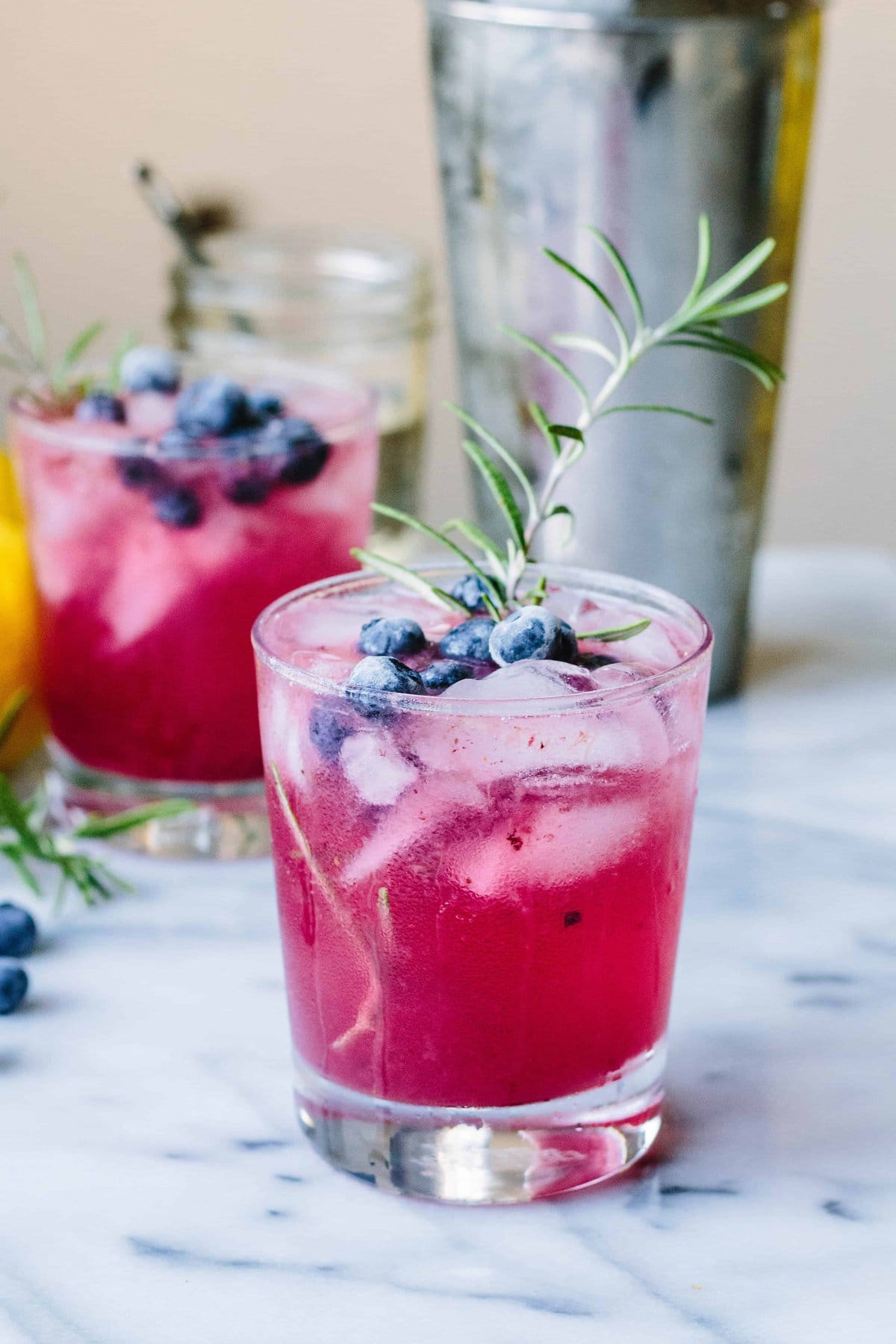 Rosemary Blueberry Vodka Spritzers by Coley Cooks