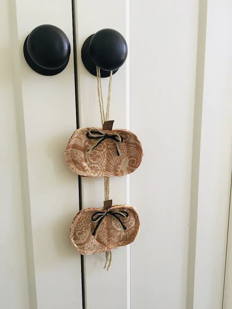 How To Make A Pumpkin Door Knob Hanger by Seam Whisperer