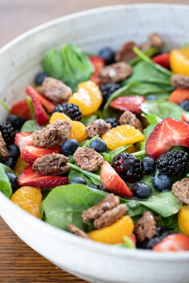 Summer Berry Spinach Salad By Inspired by Charm