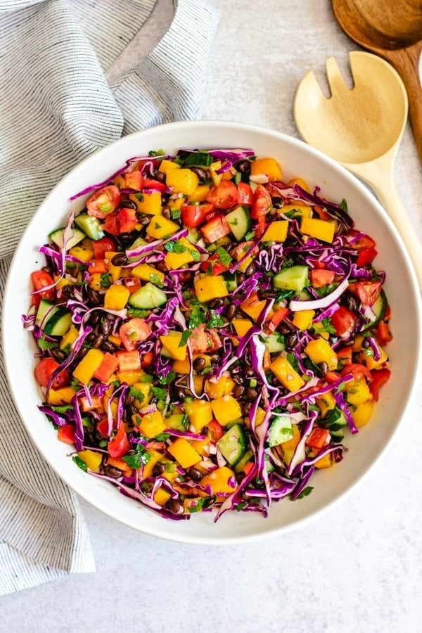 Black Bean Mango Salad (Vegan) By Spice Cravings