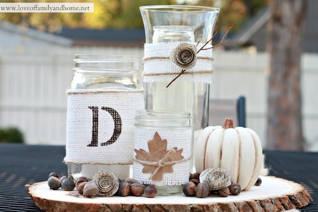 Rustic Fall Centerpiece By Love of Family & Home