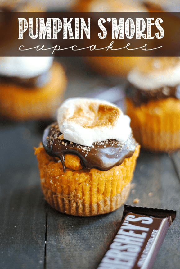 Pumpkin S’mores Cupcakes by Something Swanky