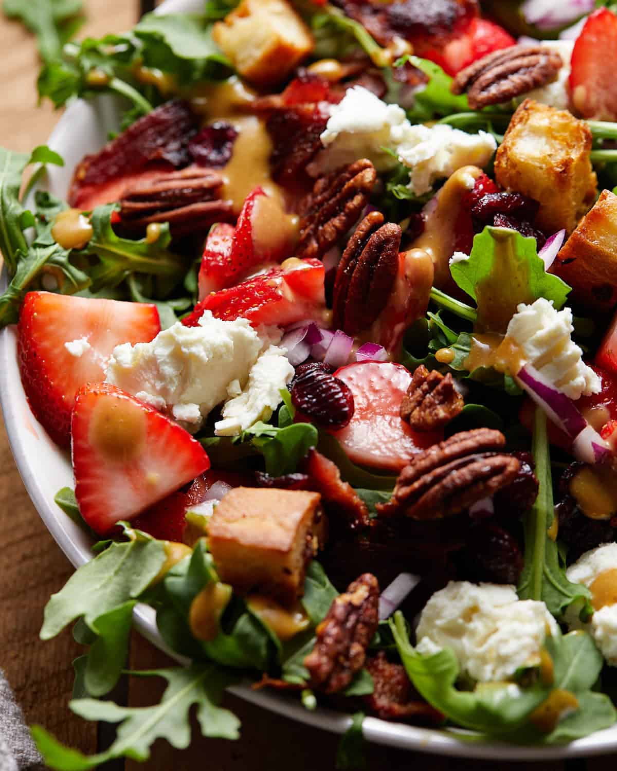 GOAT CHEESE SALAD WITH ARUGULA By Bites With Bri