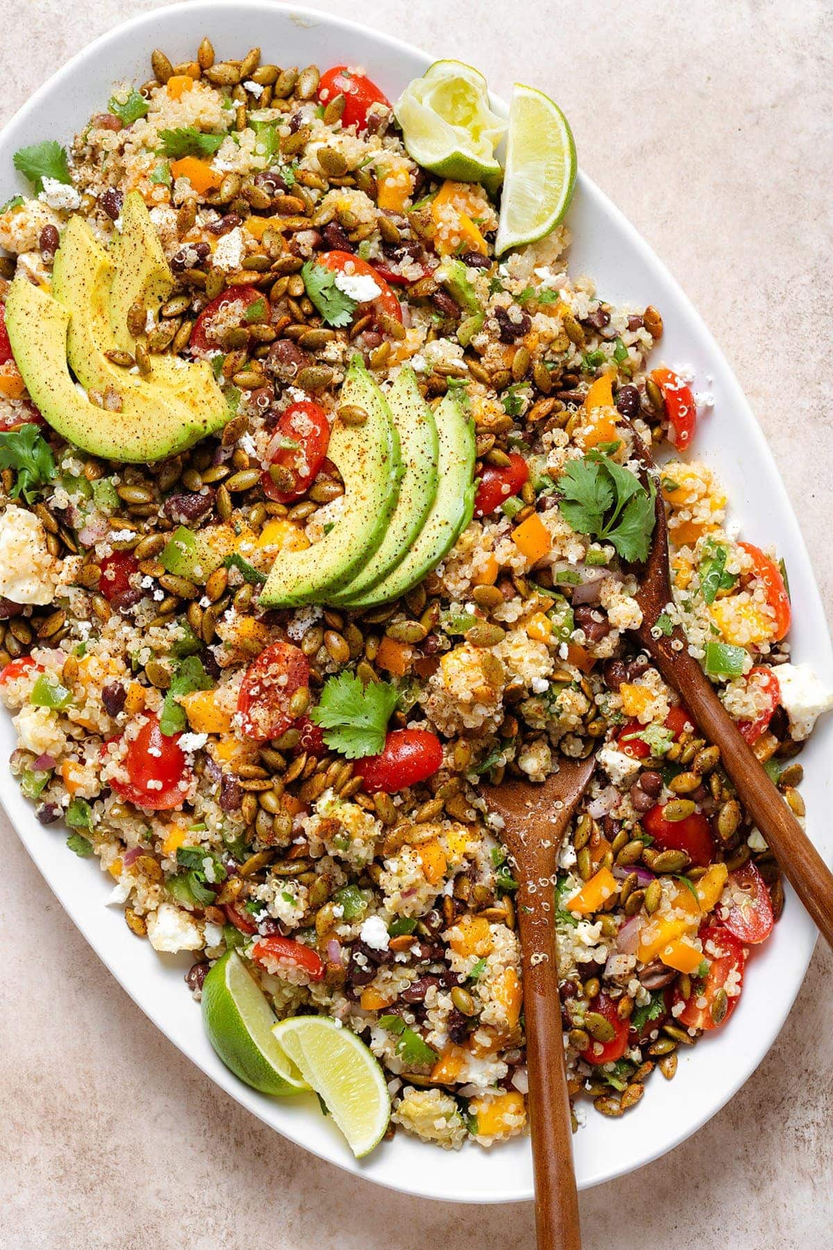 Mango Quinoa Salad with Chipotle Dressing By The Healthful Ideas