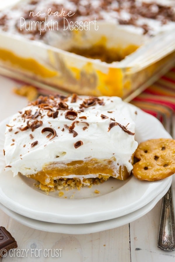 No Bake Pumpkin Dessert by Crazy for Crust