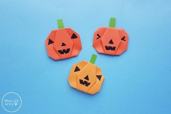 How to Make an Easy Origami Pumpkin by Mom Brite