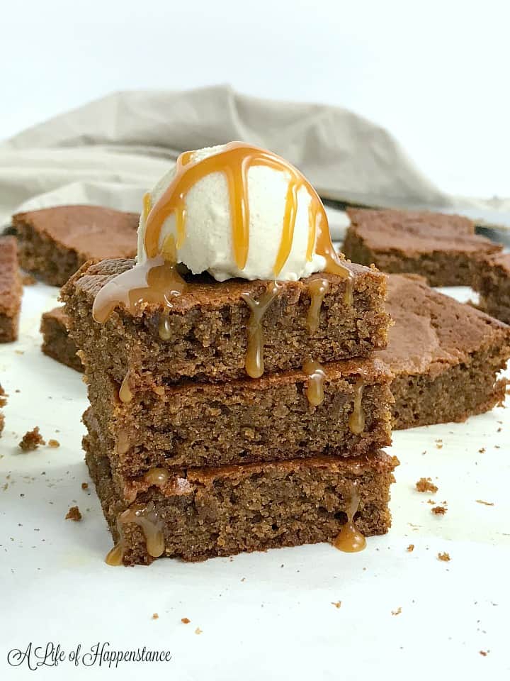 Pumpkin Blondies by The Healthier Bite