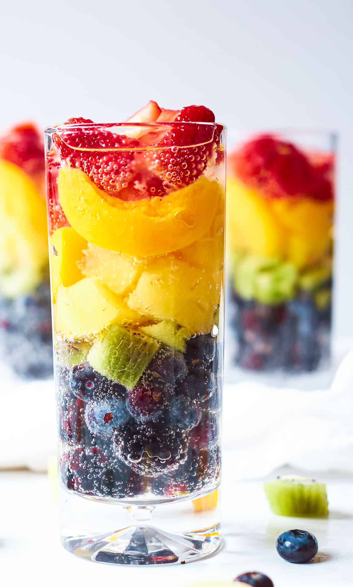 Rainbow Fruit Spritzer Mocktail by Budget delicious