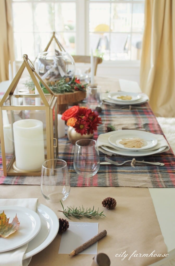 Thanksgiving Tablescape by City Farmhouse