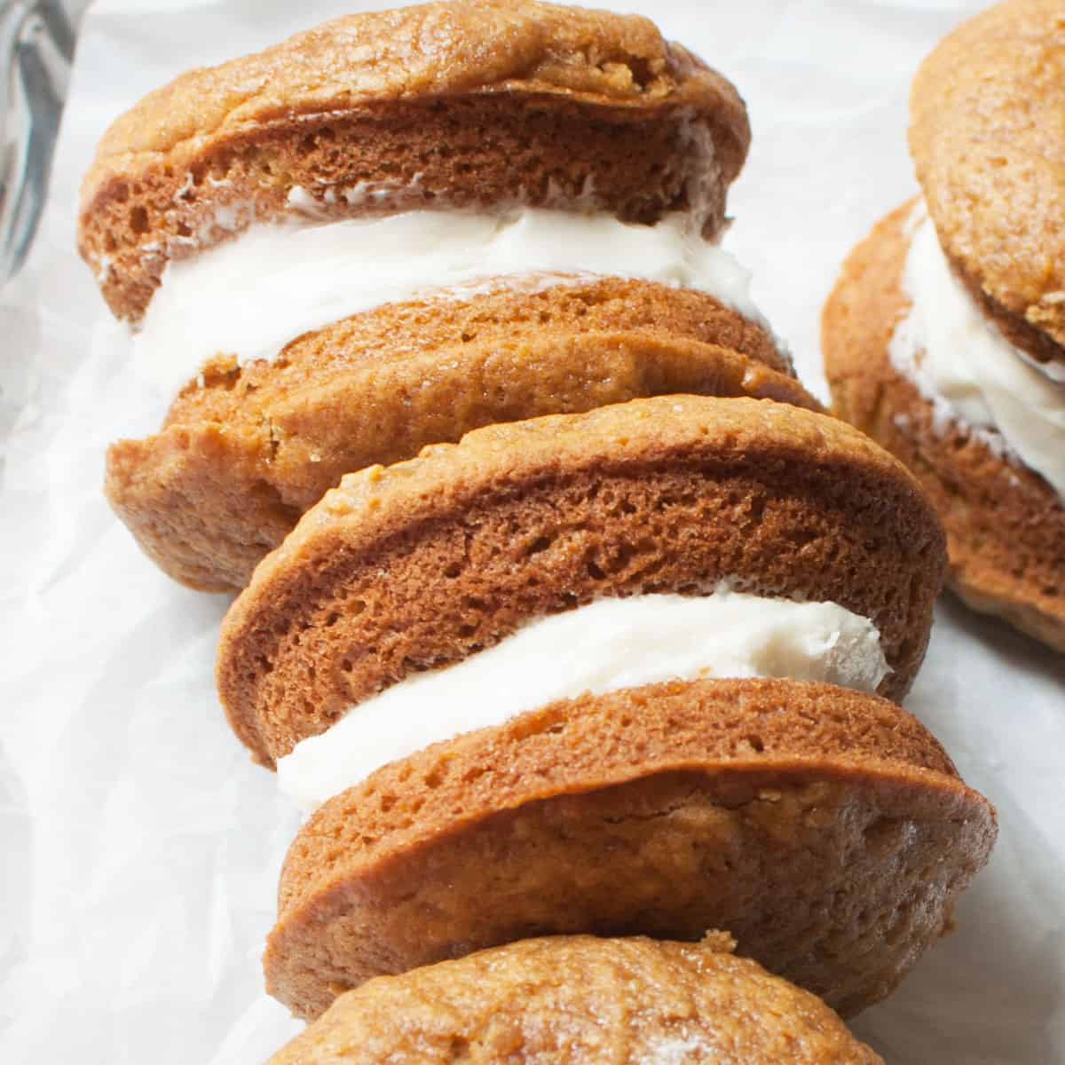 Amish pumpkin whoopie pies by Two Pink Peonies