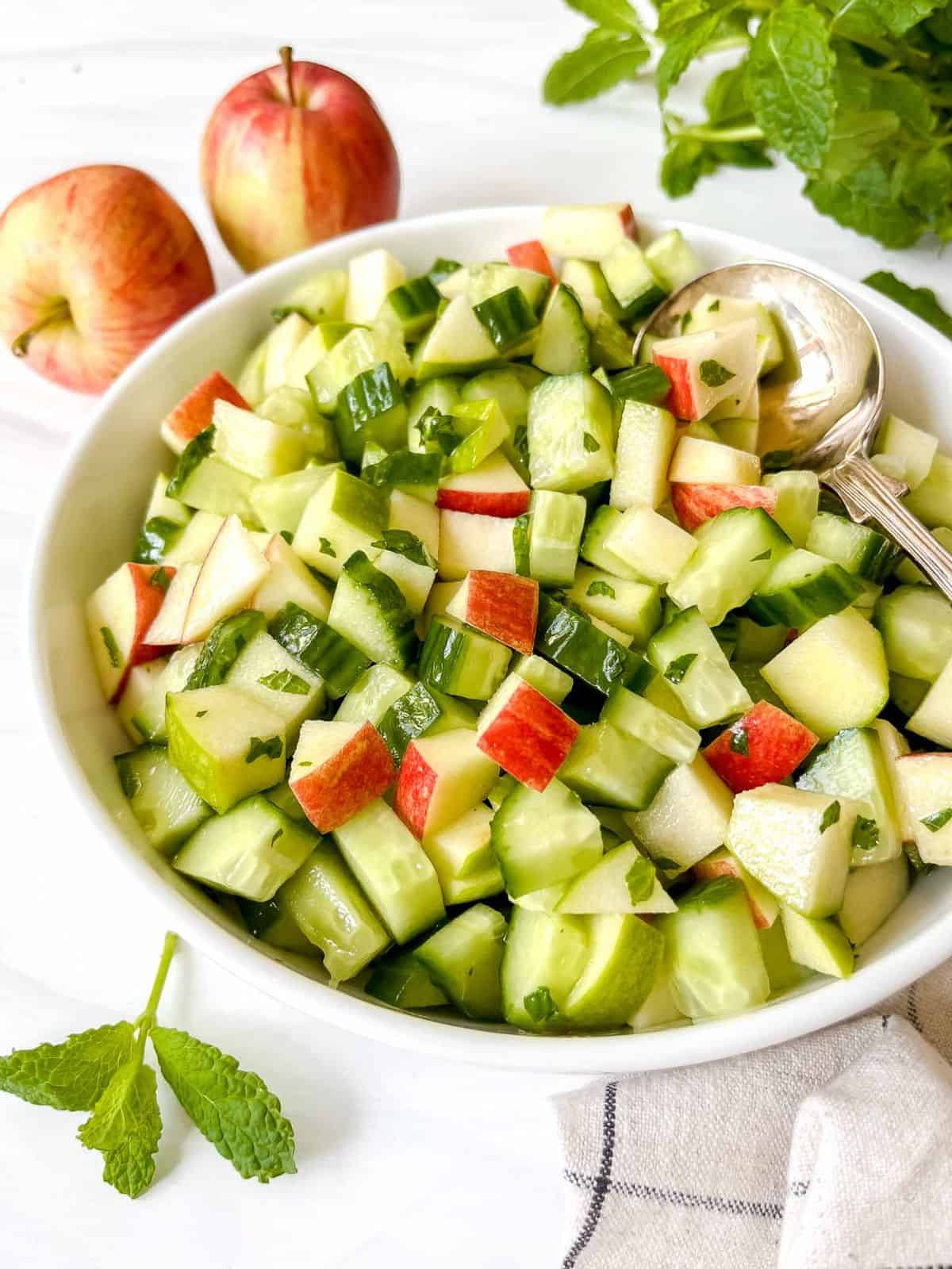 APPLE AND CUCUMBER SALAD By Through the Fibro Fog