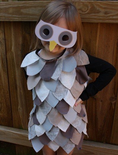 Last Minute Kids Owl Costume by Alpha Mom