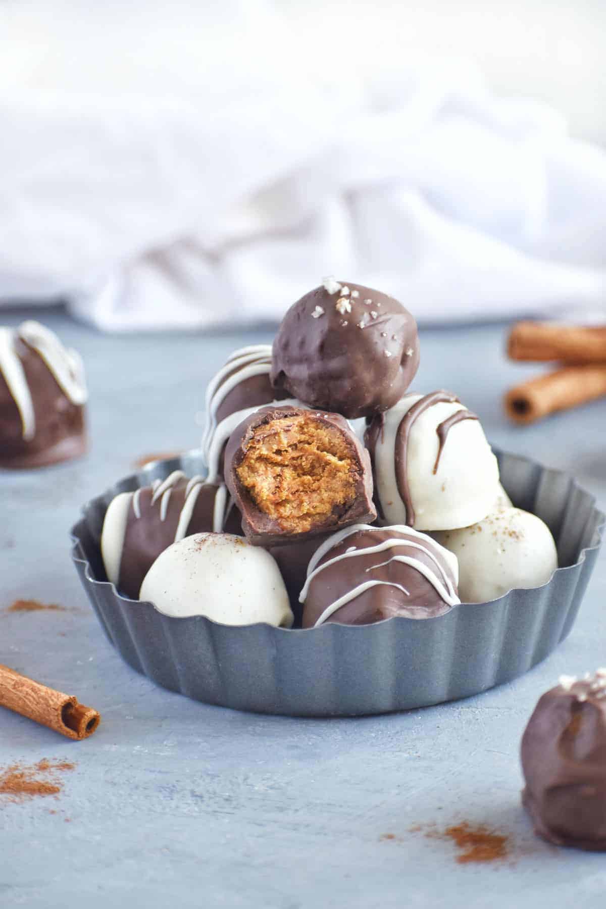 Pumpkin Cake Balls (Cake Truffles) by In Fine Taste