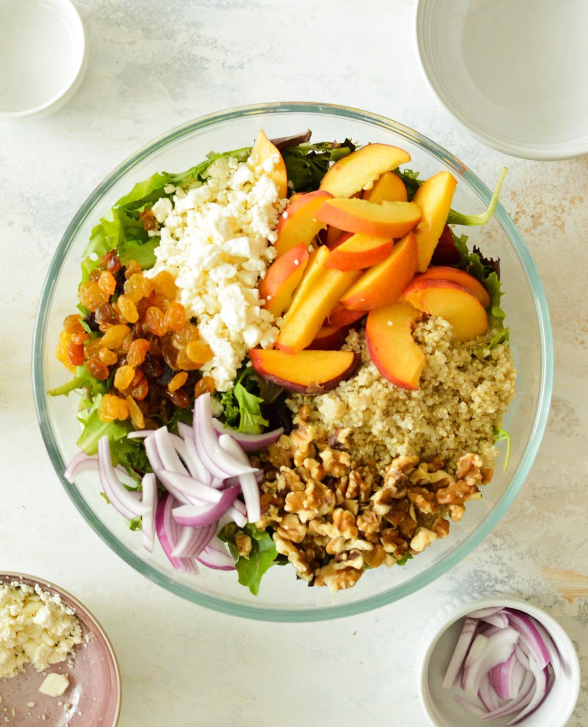 QUINOA SALAD WITH FETA & PEACHES
By Caramel and Cashews