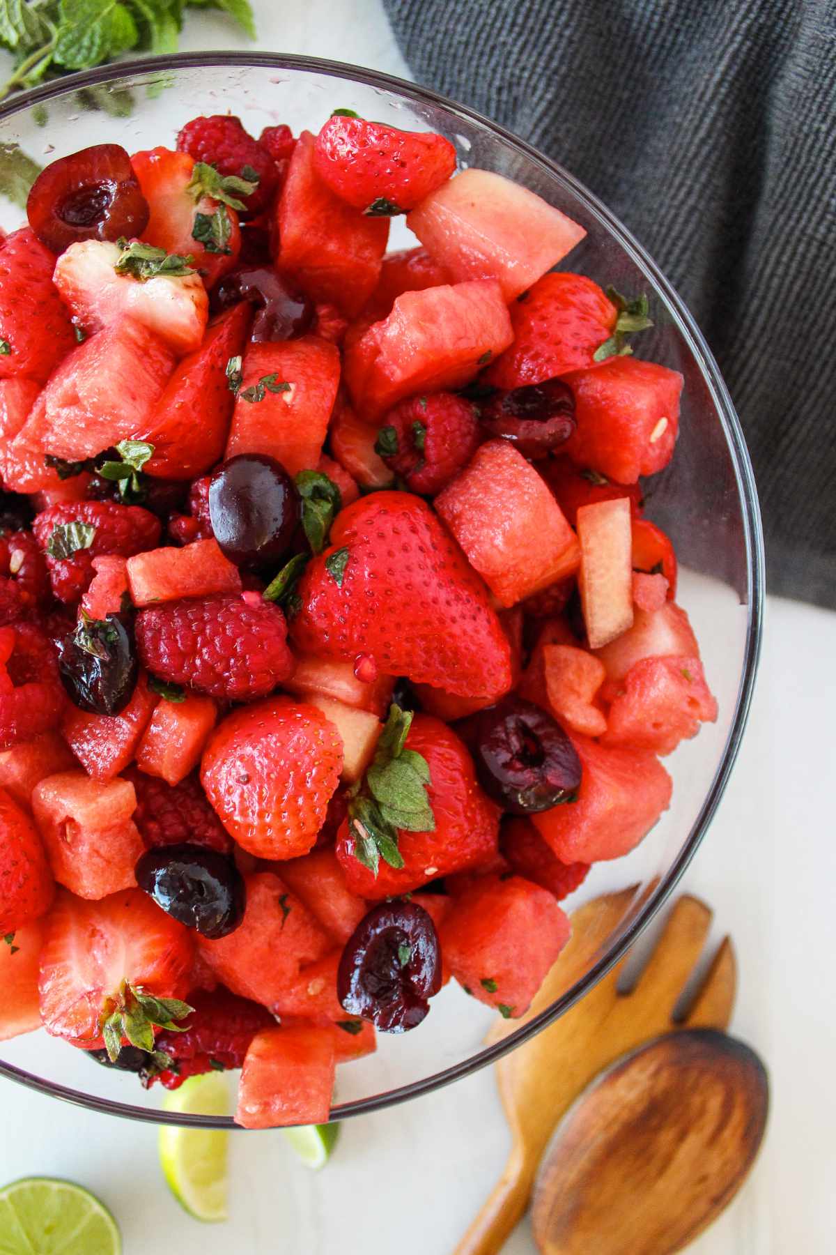 Watermelon fruit salad By Smells Like Delish