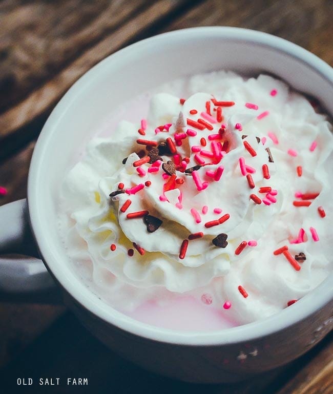 Pink Hot Chocolate by Old Salt Farm