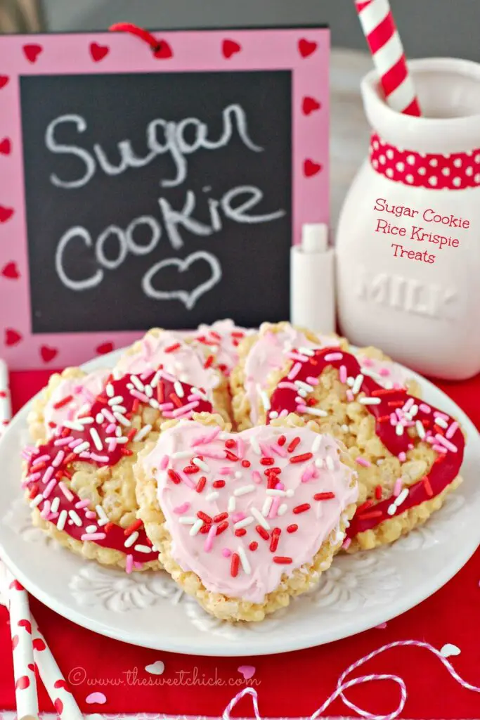 Sugar Cookie Rice Krispie Treats by The Sweet Chick