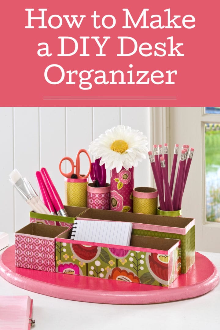 Recycled craft: DIY desk organizer by Mod Podge Rocks