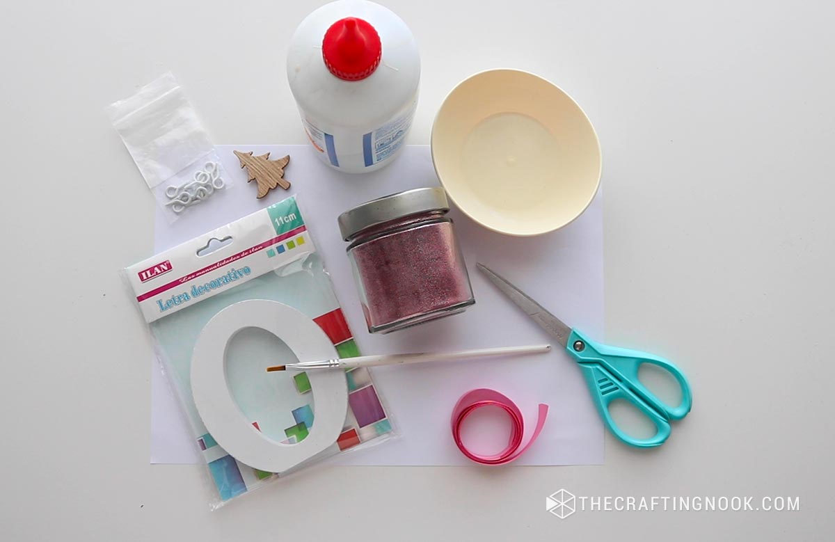 Letter ornament supplies