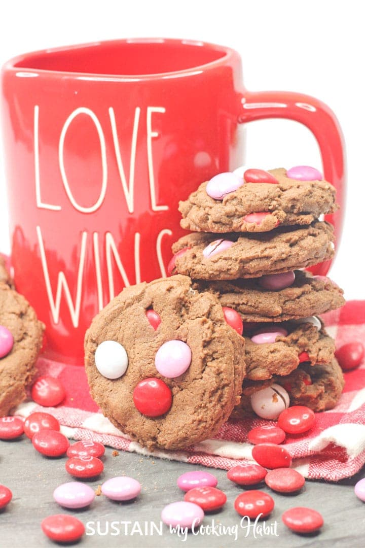 M&M Valentine Cookie Recipe by Sustain my Cooking Habits