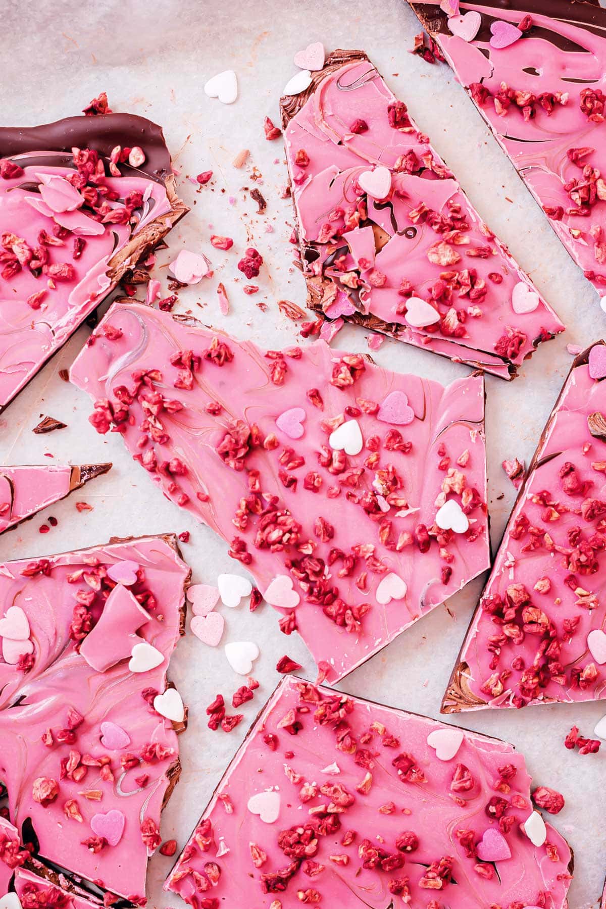 Valentine's Day Chocolate Bark by Homemade Hooplah