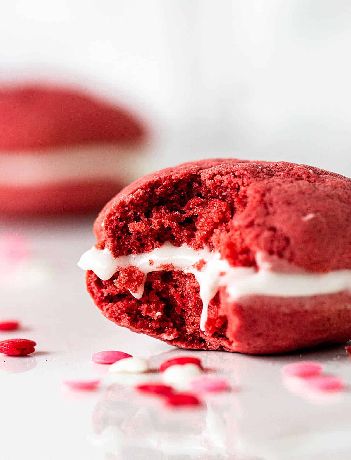 Red Velvet Whoopie Pies by Vintage Kitchen Notes