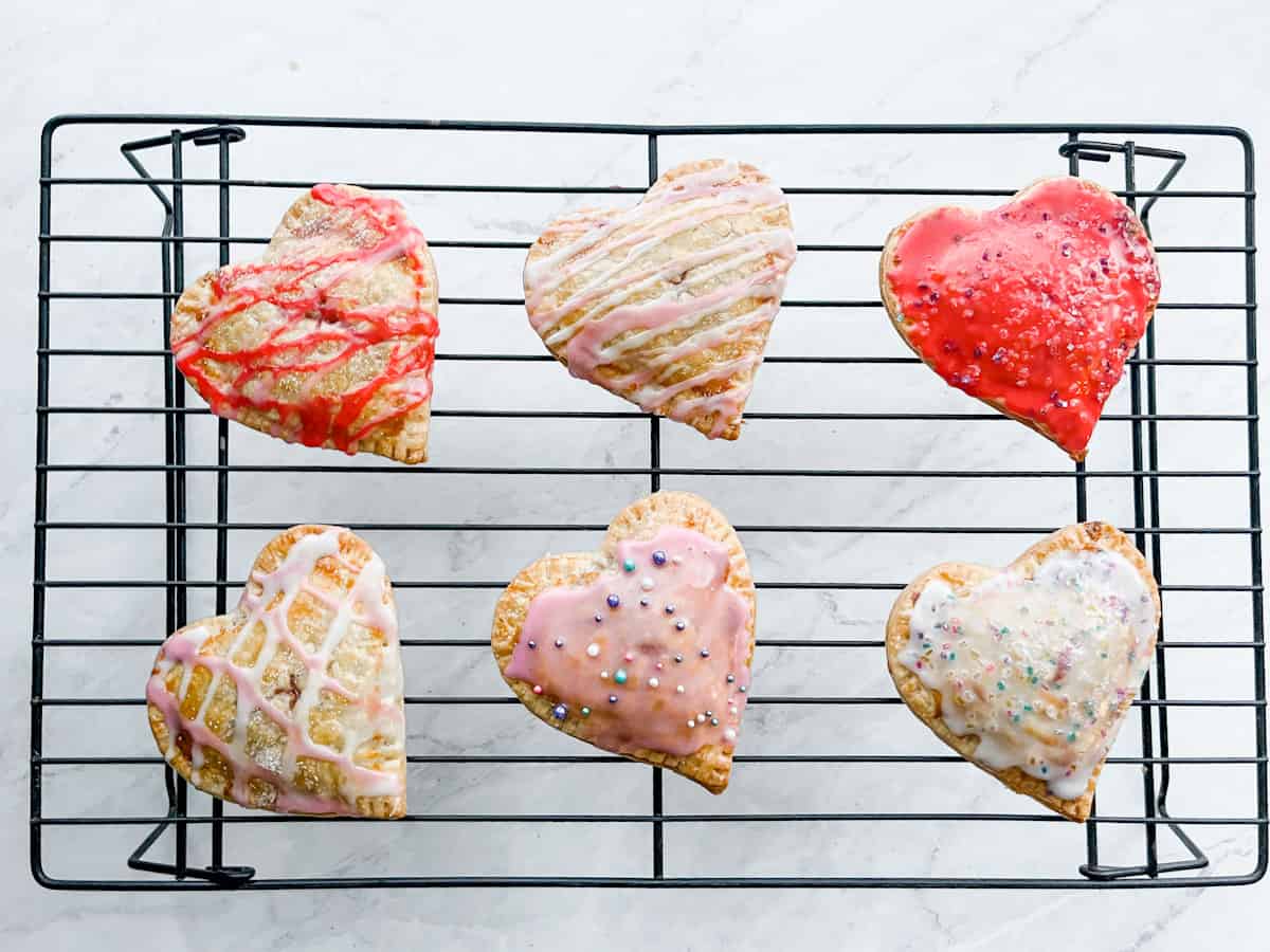 Heart Shaped Strawberry Hand Pies by Fox Farm Home