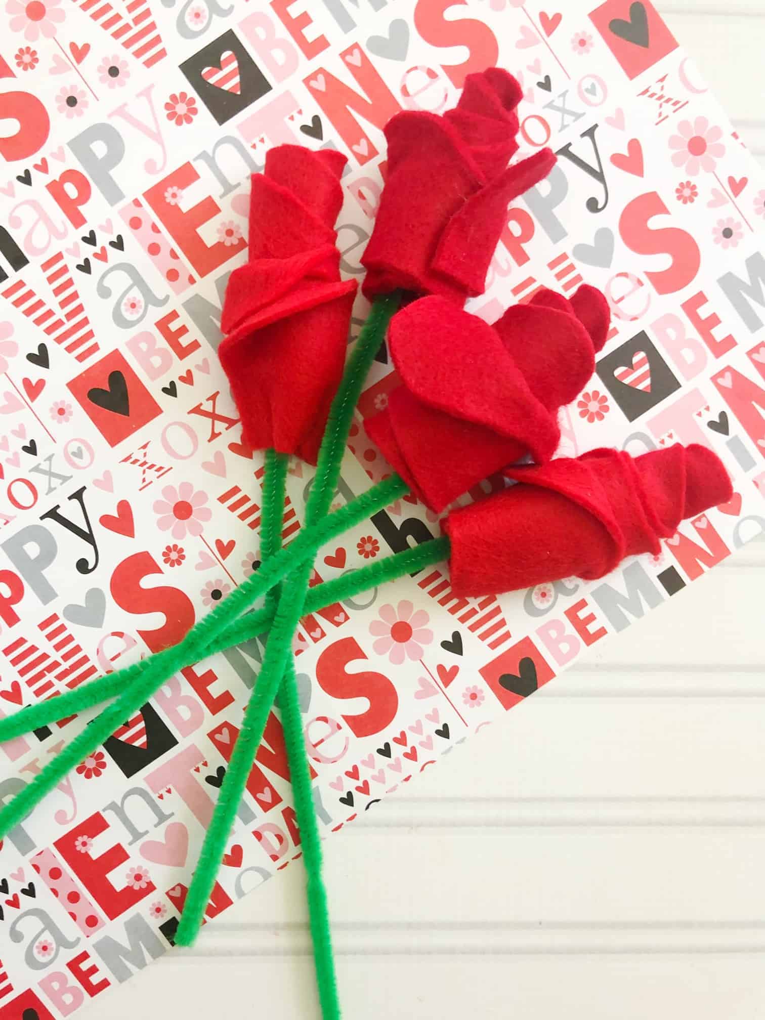 Valentines Day Craft Idea For Kids Valentines Roses by The Inspiration Edit