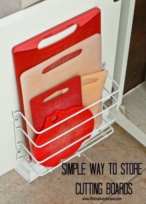 Cutting Board Storage | Tuesday Tips & Tricks By That's What Che Said
