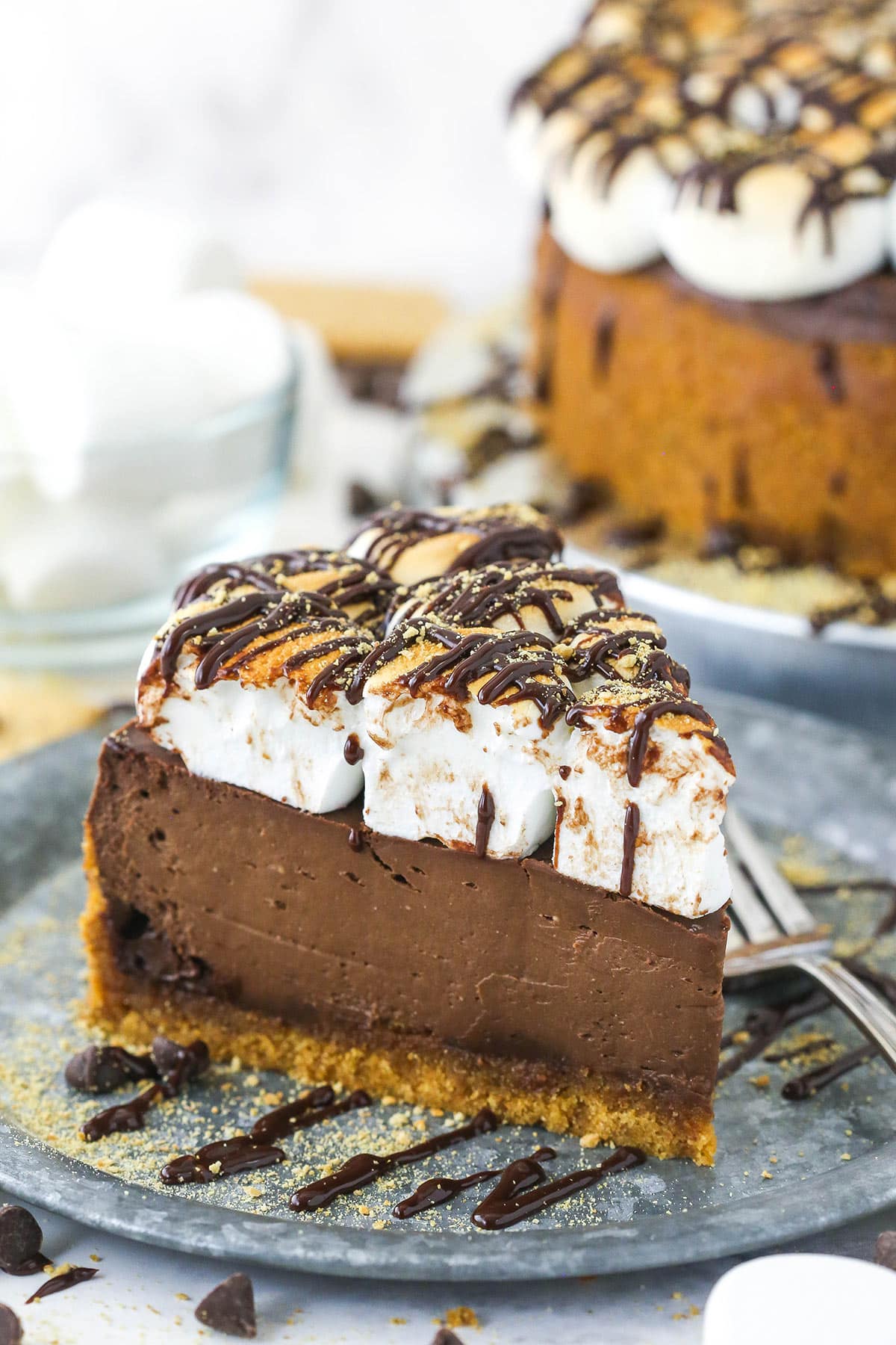 S'mores Cheesecake by Life Love & Sugar