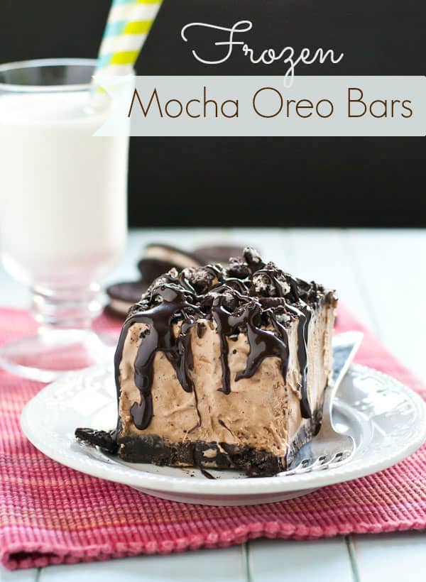 Frozen Mocha Oreo Bars